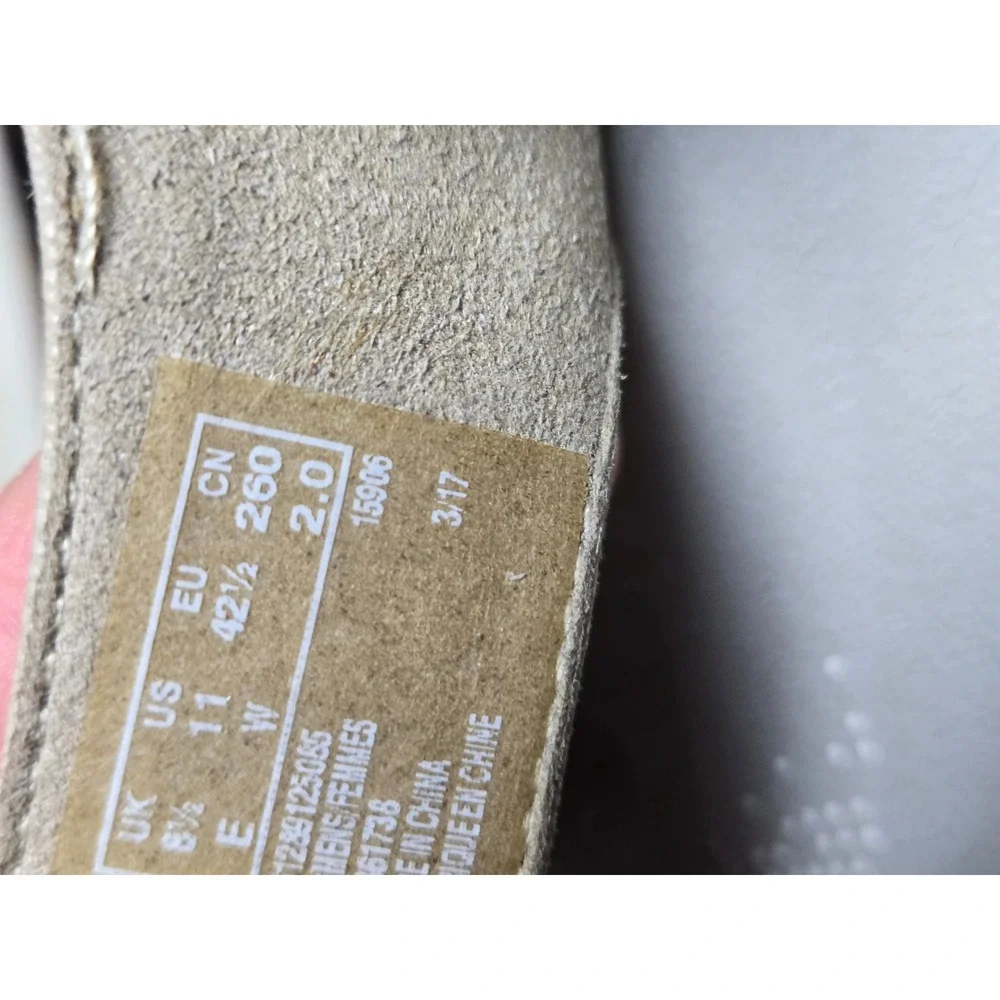 Clarks Cloudsteppers TaupeElastic Strappy Sandals Womens 11 W Wide